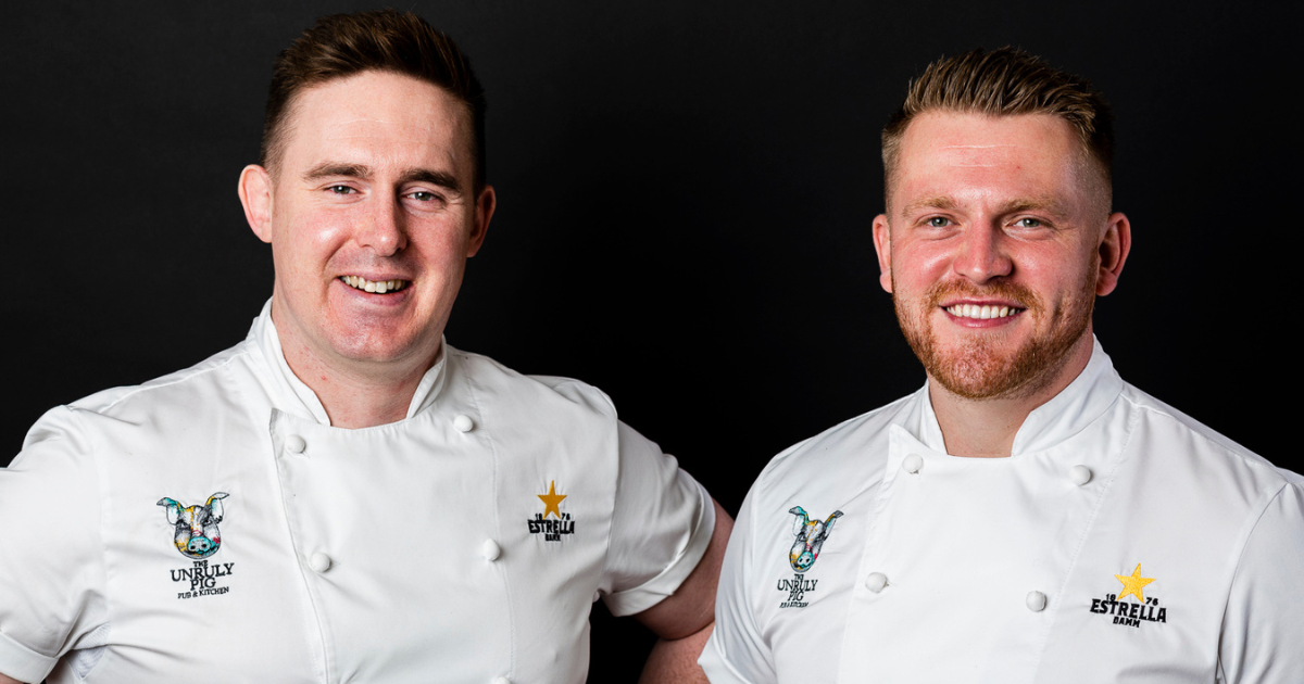 Dave Wall with Karl Green at The Unruly Pig